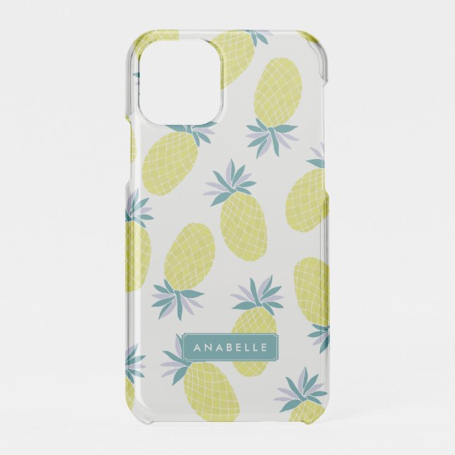 Cool Pineapples Pattern Uncommon iPhone Case (Back)