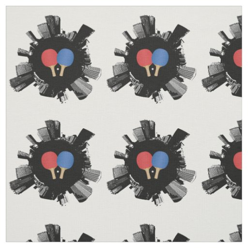 Cool Ping Pong World Fabric