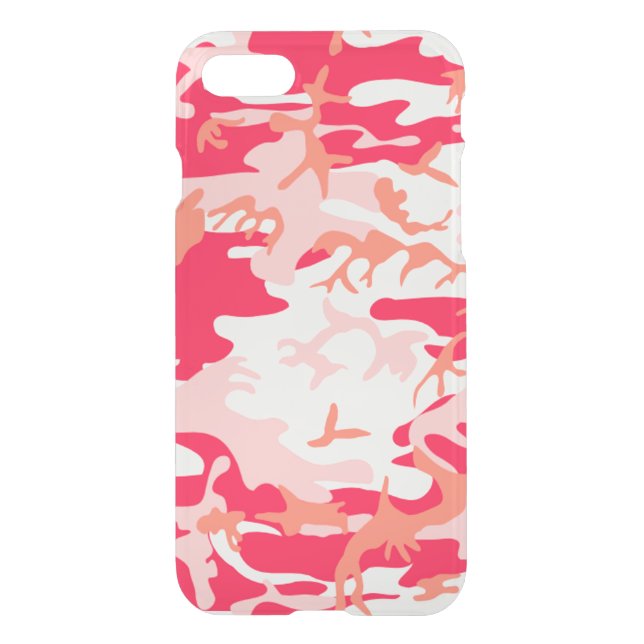 Cool Pink Camo Pattern Uncommon iPhone Case (Back)