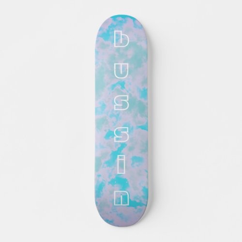 Cool Pink Clouds Bussin Skateboard for Beginners