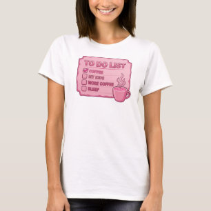 Cool Pink COFFEE FIRST SAVE WORLD Style Statement T-Shirt