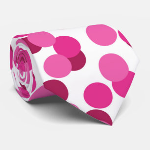 cool pink confetti party pattern neck tie