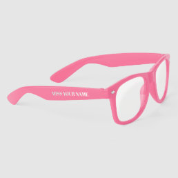 Cool pink custom promo sunglasses for women