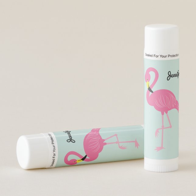 Cool Pink Flamingo Lip Balm (Front)