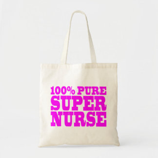 Cool Pink Gifts 4 Nurses 100% Pure Super Nurse Tote Bag