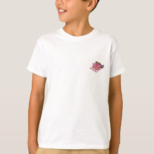 Cool Pink Glazed Donut Sunbathing Beach Kids T-Shirt