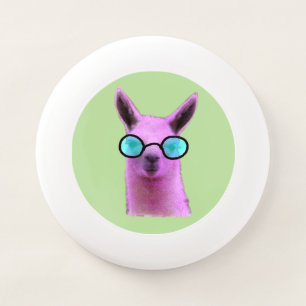 Cool Pink Llama Frisbee