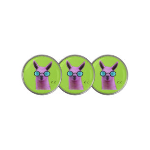 Cool Pink Llama! Golf Ball Markers. Marker