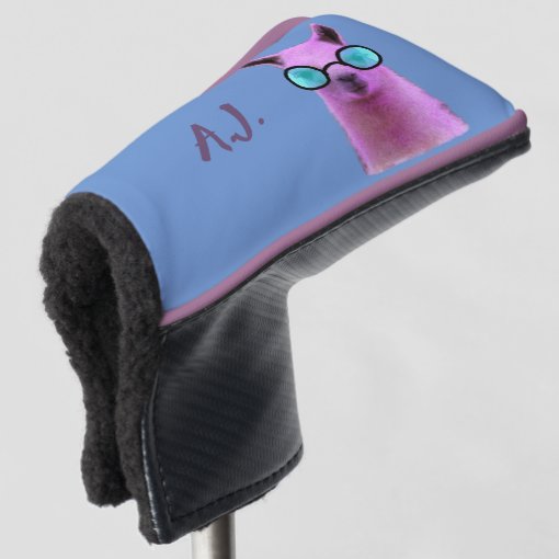 Cool Pink Llama! Golf Putter Head Cover | Zazzle