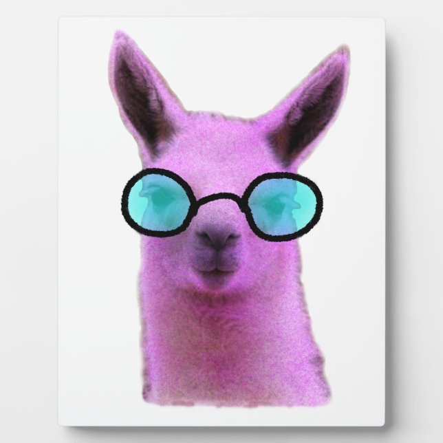 Cool Pink Llama! Plaque (Front)