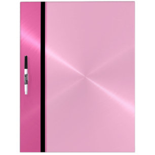 Cool Pink Shiny Stainless Steel Metal Dry Erase Board