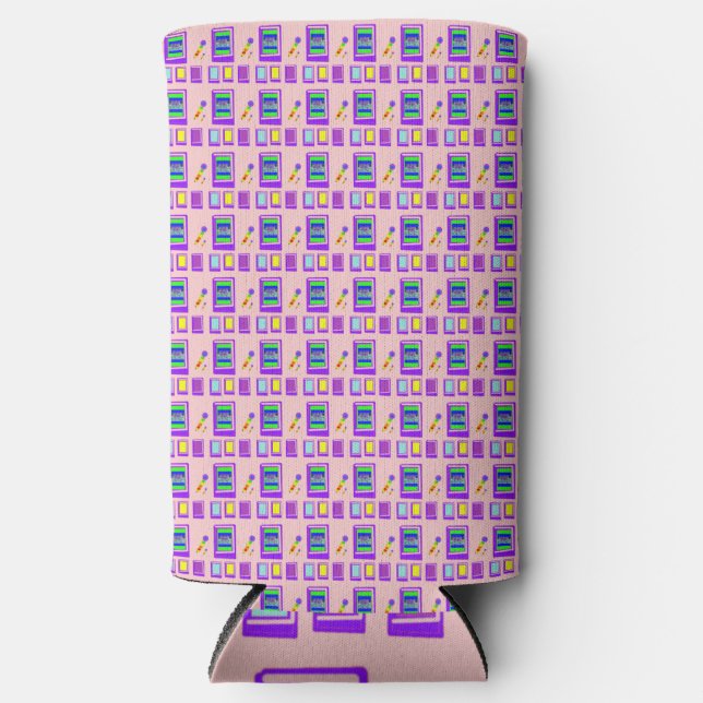 Cool Pink Space Karaoke Castle Cooler (Front)