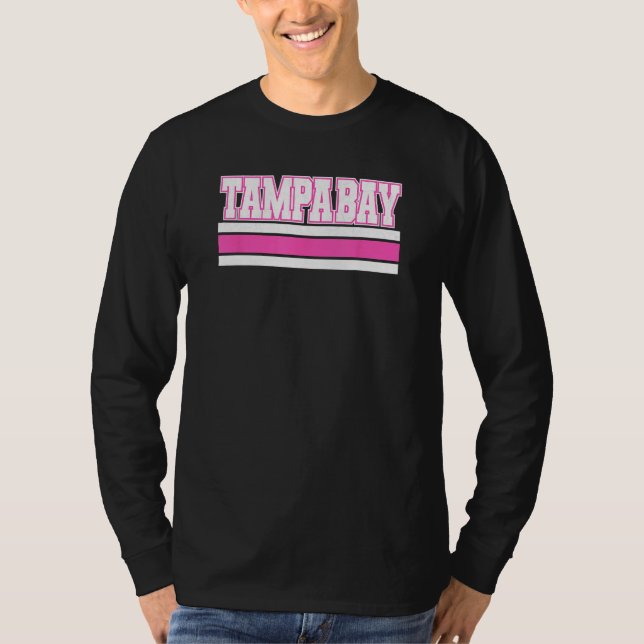 Cool Pink Tampa Girly Pink Simple & Adorable Tampa T-Shirt (Front)