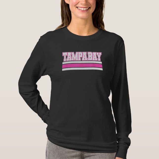 Cool Pink Tampa Girly Pink Simple & Adorable Tampa T-Shirt (Front)