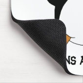 Cool Pirate Penguin Mouse Pad (Corner)