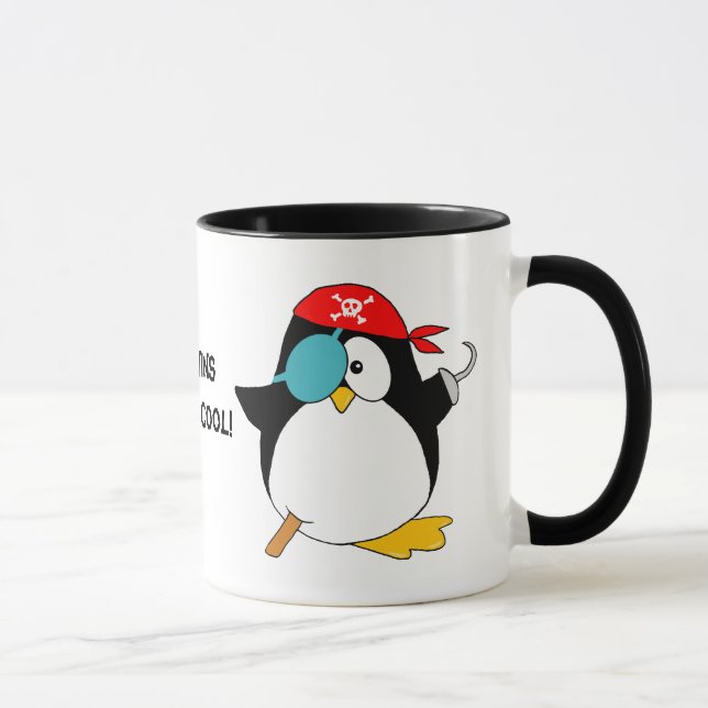 Cool Pirate Penguin Mug (Right)