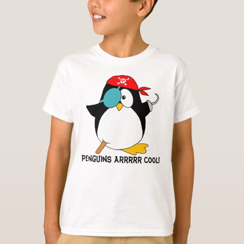 Cool Pirate Penguin T_Shirt