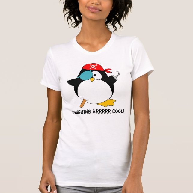 Cool Pirate Penguin T-Shirt (Front)