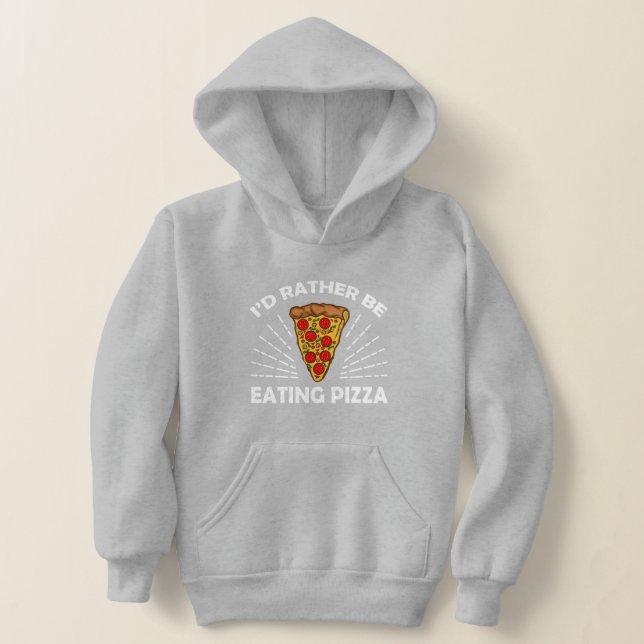cool pizza lovers unisex hoodie (Laydown)
