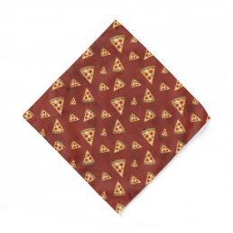 Cool pizza slices vintage red pattern bandana