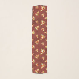 Cool pizza slices vintage red pattern scarf