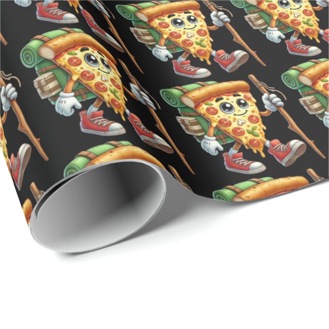Cool pizza tiled party hiking wrapping paper (Roll Corner)
