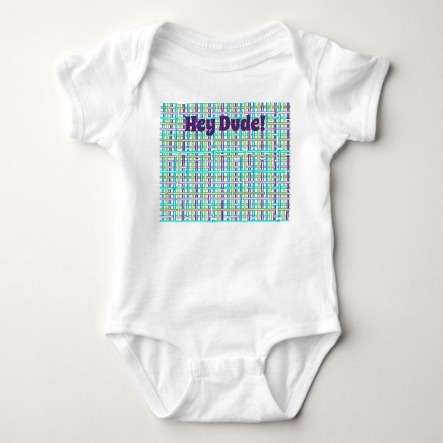 Cool Plaid Baby Bodysuit (Front)