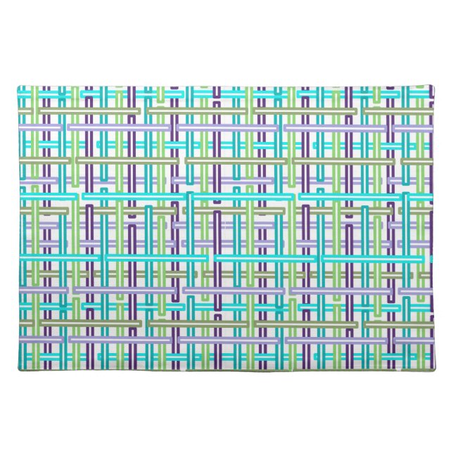 Cool Plaid Cloth Placemat (Front)