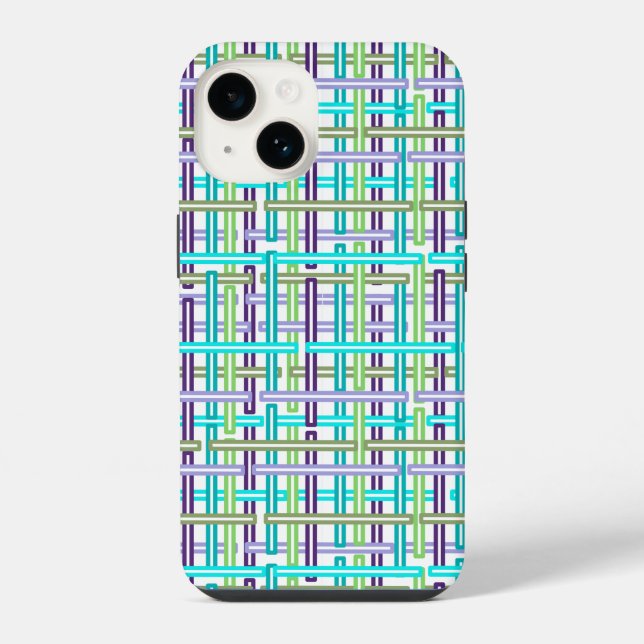 Cool Plaid Iphone Case (Back)