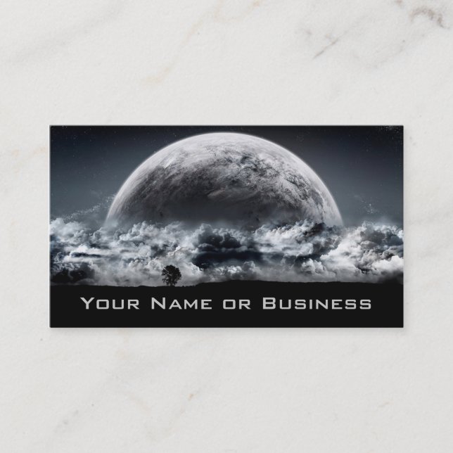 cool planets business card (Front)