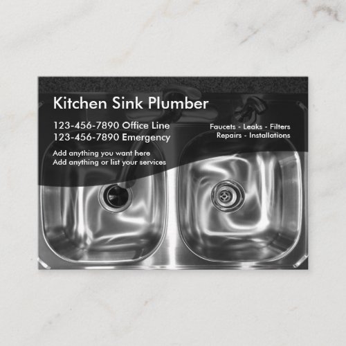 Cool Plumber Business Card Template