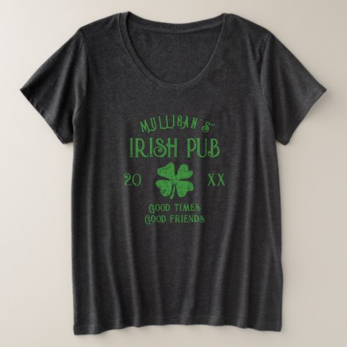 Cool plus size St Patricks Day shirt for women