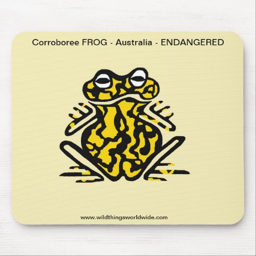 Cool poisonous Corroboree  FROG _ MOUSE PAD