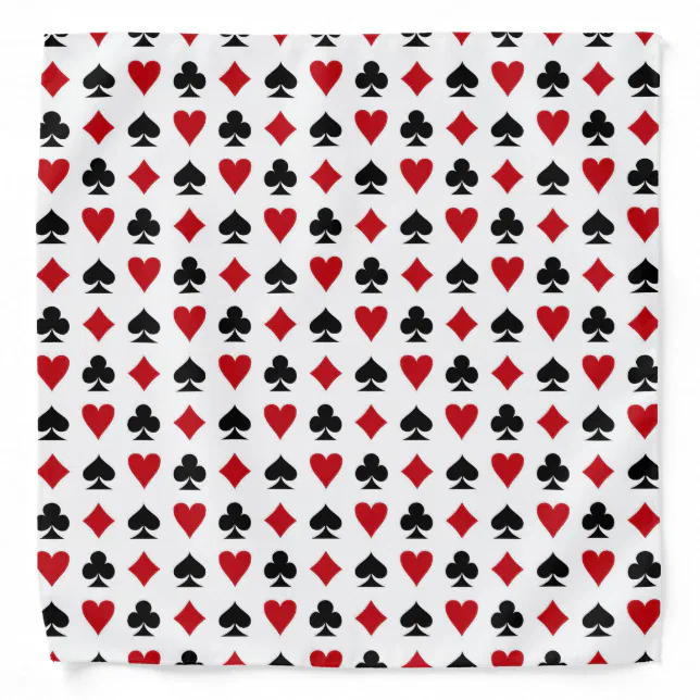 Cool Poker Card Suits Casino Bandana | Zazzle