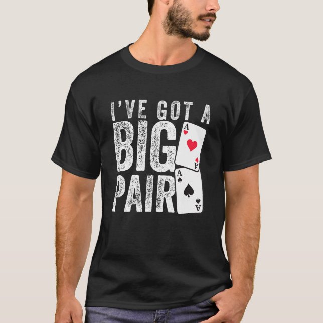Cool Poker Player Design For Men Women Casino Love T-Shirt (Front)