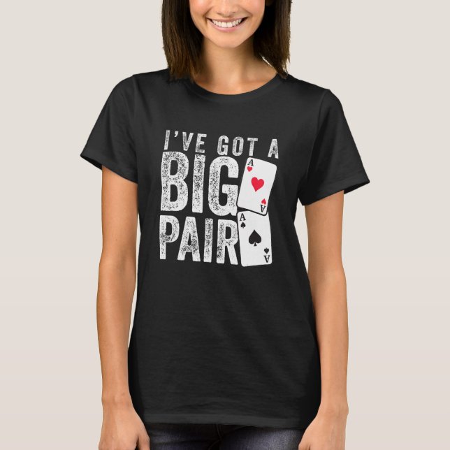 Cool Poker Player Design For Men Women Casino Love T-Shirt (Front)