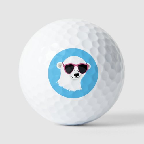 Cool Polar Bear Golf Balls