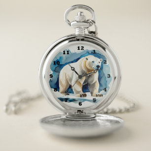Cool polar bear lovers pocket watch