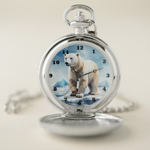 Cool polar bear lovers pocket watch