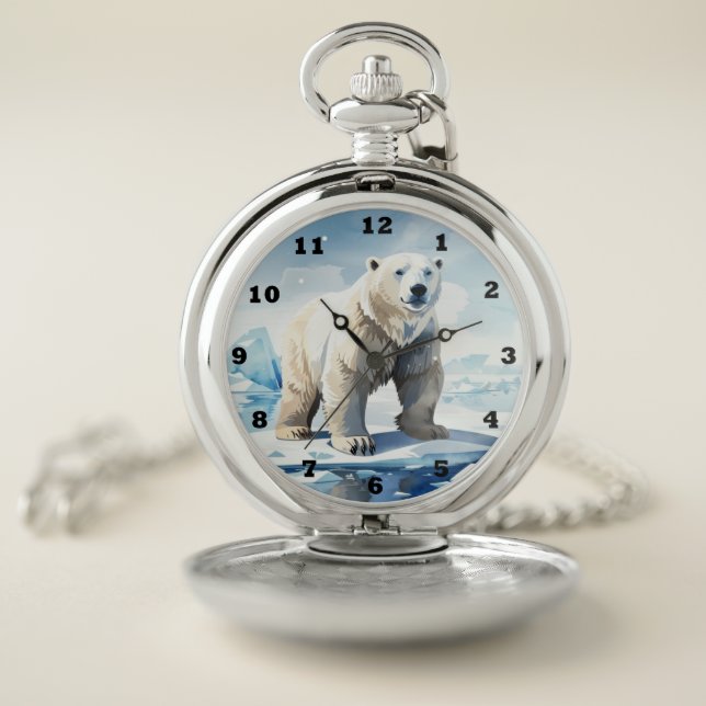 Cool polar bear lovers  pocket watch (Inside)