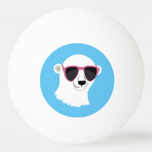 Cool Polar Bear Ping Pong Ball