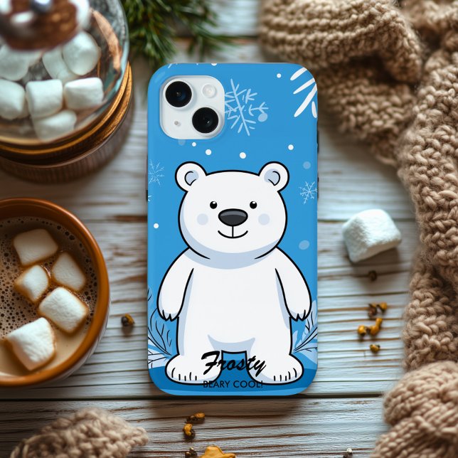 Cool Polar Bear Vibes - Cozy Winter Charm Case-Mate iPhone Case (Creator Uploaded)
