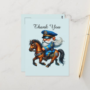 Cool Police thank you  Postcard