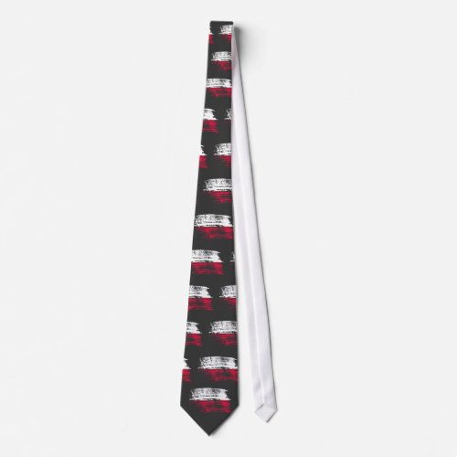 Cool Polish flag design Neck Tie