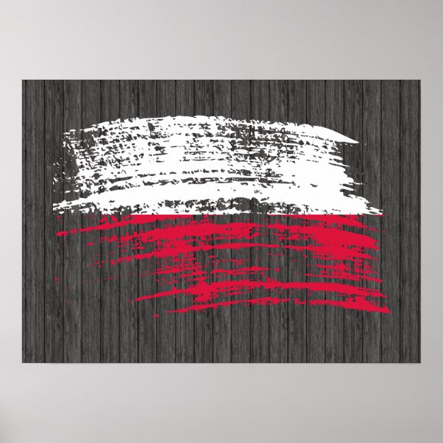 Cool Polish flag design Poster (Front)