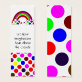 Cool Polka Dot Rainbow Bookmark (Front & Back)