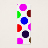 Cool Polka Dot Rainbow Bookmark (Back)