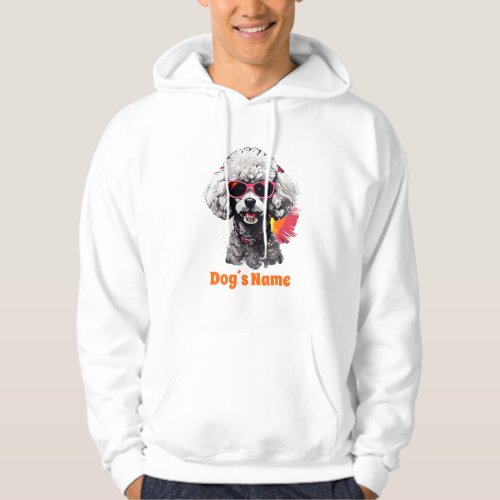 Cool Poodle With Sunglasses  Hoodie