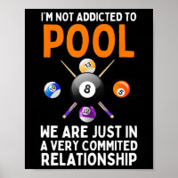 Cool Pool Art For Men Women Boys Billiard 8 Ball P