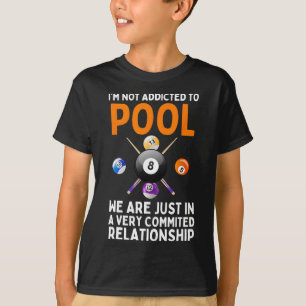 Cool Pool Art For Men Women Boys Billiard 8 Ball P T-Shirt